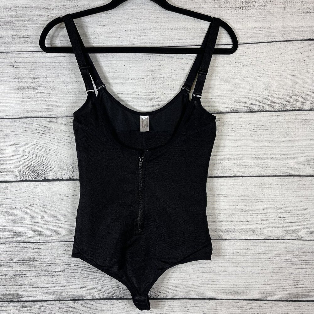 Nebility Women Latex Waist Trainer Bodysuit Shapewear Open Bust Corset S…